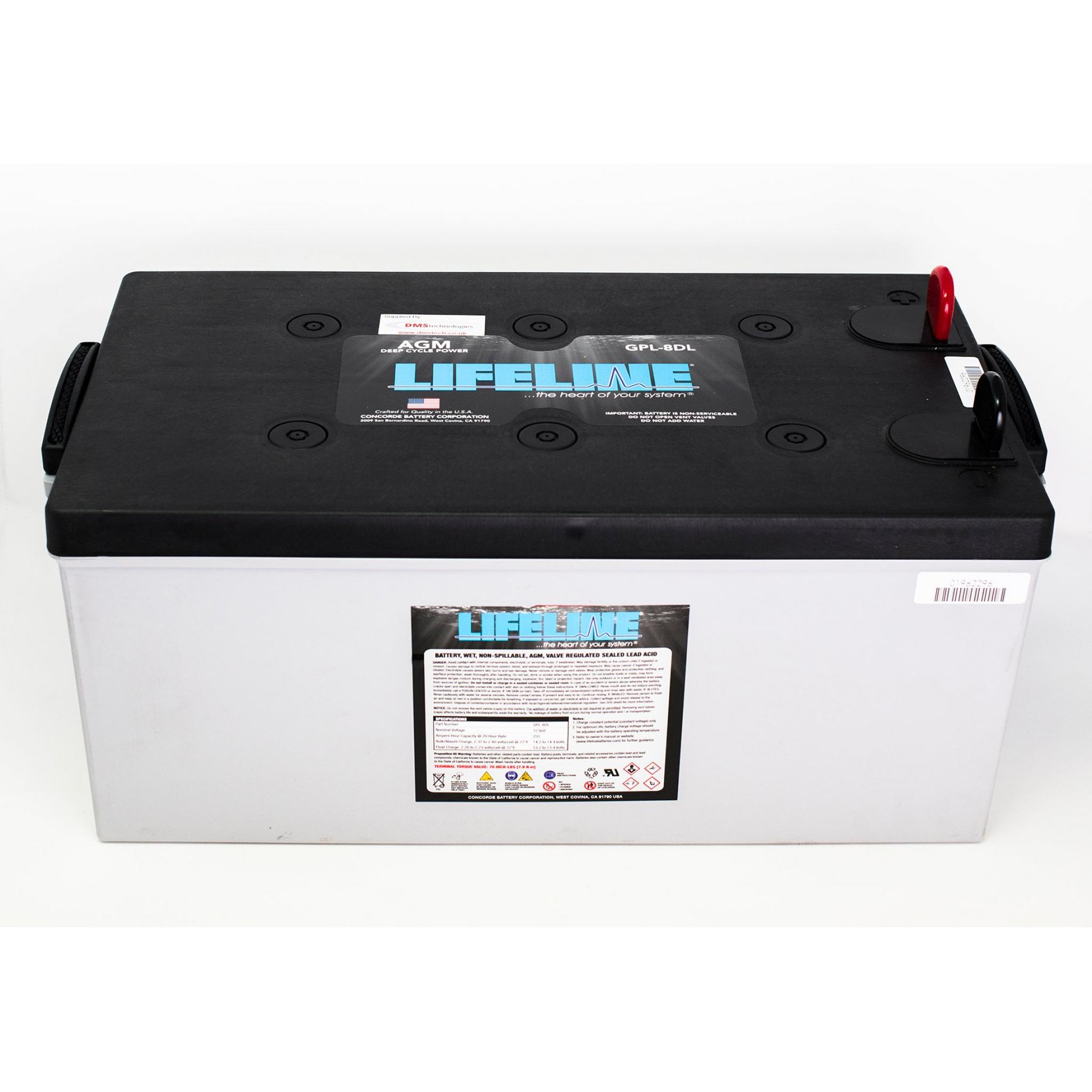 lifelinedeepcyclebatterygpl8dl12v255ah