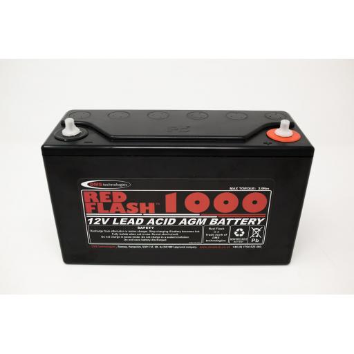 Red Flash Battery 1000 12V 32Ah Lead Acid