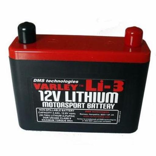 Varley Lithium Li-3 12V 2.4Ah Battery