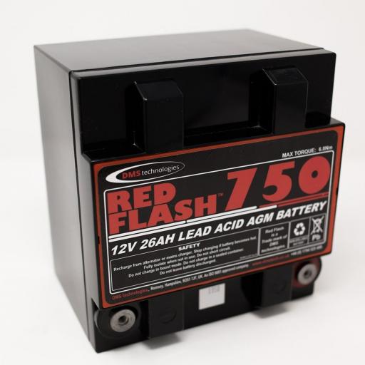 Red Flash Battery 750 12V 26Ah Lead Acid