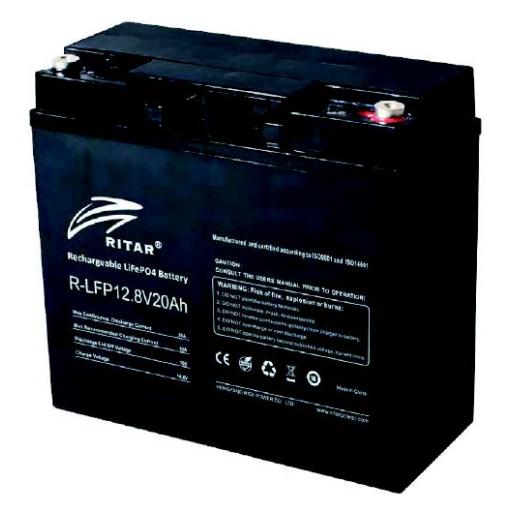 Ritar 12.8V 20Ah Lithium Battery